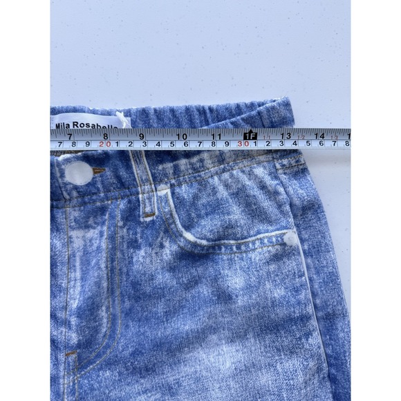 The VIRAL Denim Sweatpant Jeans Small Mila Rosabella Wide Leg High Waisted Jean - Picture 6 of 7